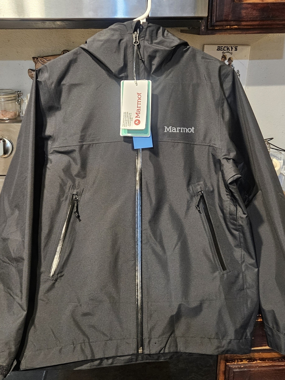 Marmot Black Hooded Utility Jacket